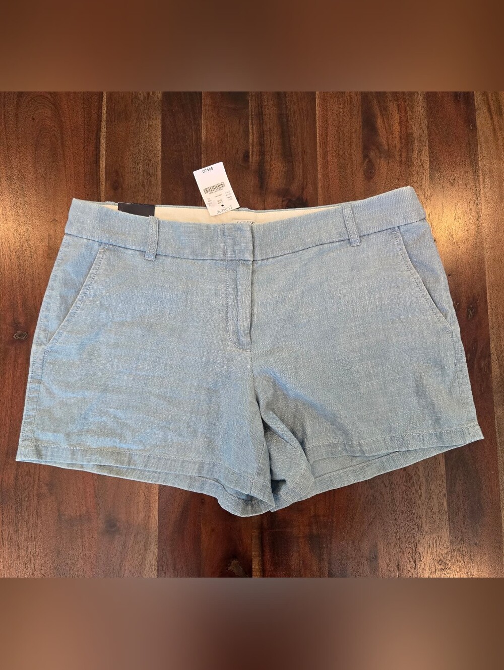 NWT J. Crew Light Blue 100% Cotton Costal Women's Shorts